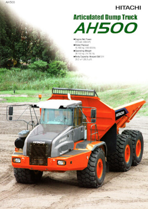 Csuklóvázas dömperek Hitachi AH500