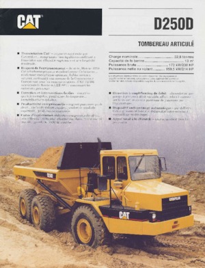 Csuklóvázas dömperek Caterpillar D250D