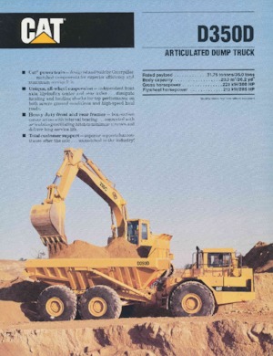 Csuklóvázas dömperek Caterpillar D 350 D