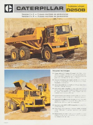 Csuklóvázas dömperek Caterpillar D250B