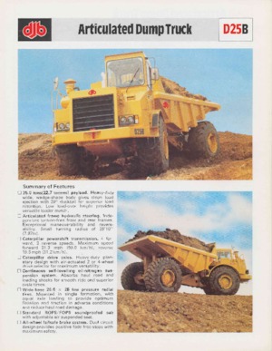 Csuklóvázas dömperek Caterpillar D25B