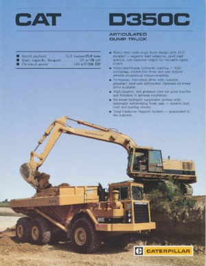 Csuklóvázas dömperek Caterpillar D350C
