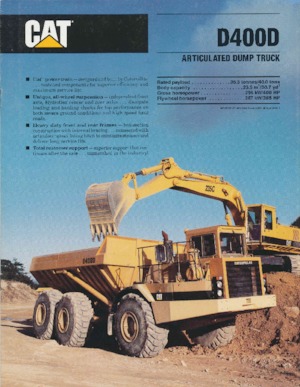 Csuklóvázas dömperek Caterpillar D400D