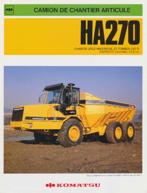 Csuklóvázas dömperek Komatsu HA270