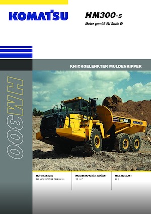 Csuklóvázas dömperek Komatsu HM300-5E0