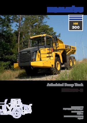 Csuklóvázas dömperek Komatsu HM300-3