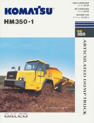 Csuklóvázas dömperek Komatsu HM350-1