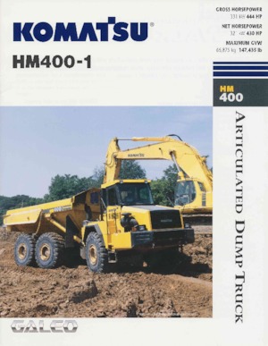 Csuklóvázas dömperek Komatsu HM400-1