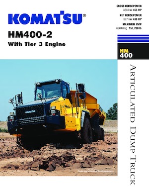 Csuklóvázas dömperek Komatsu HM400-2