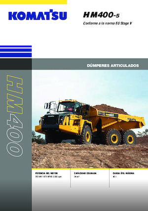 Csuklóvázas dömperek Komatsu HM400-5E0