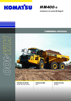 Csuklóvázas dömperek Komatsu HM400-5E0