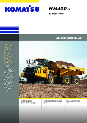 Csuklóvázas dömperek Komatsu HM400-5E0