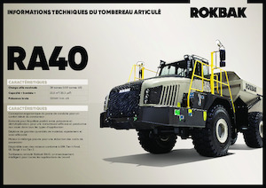 Csuklóvázas dömperek Rokbak RA40