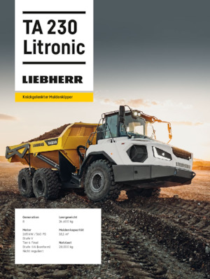 Csuklóvázas dömperek Liebherr TA 230 Litronic