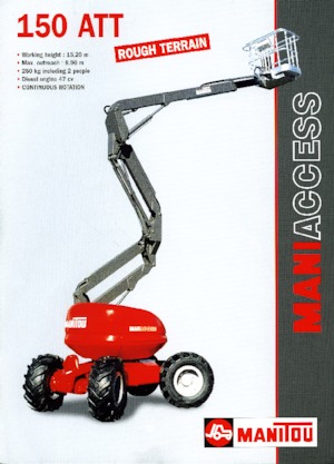 Gumikerekes töretőgémes munkaállványok Manitou 150 ATT