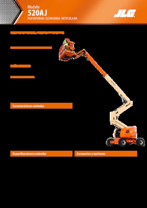 Gumikerekes töretőgémes munkaállványok JLG 520AJ