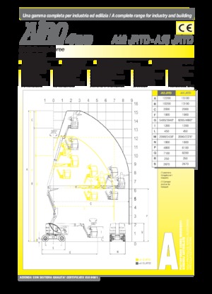 Gumikerekes töretőgémes munkaállványok AIRO A15 JRTD