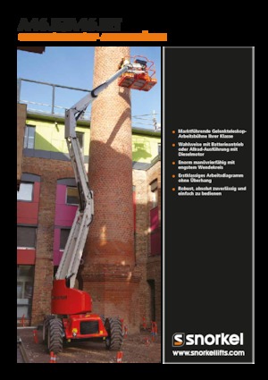 Gumikerekes töretőgémes munkaállványok Snorkel A46JE