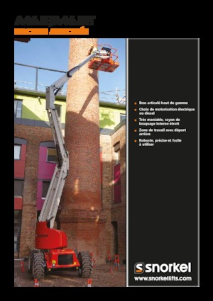 Gumikerekes töretőgémes munkaállványok Snorkel A46JE