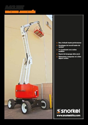 Gumikerekes töretőgémes munkaállványok Snorkel A62JRT
