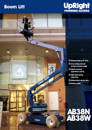 Gumikerekes töretőgémes munkaállványok UpRight AB 38 N