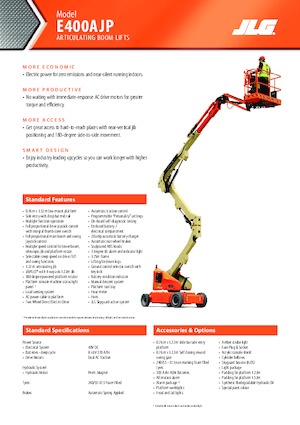 Gumikerekes töretőgémes munkaállványok JLG E400AJP