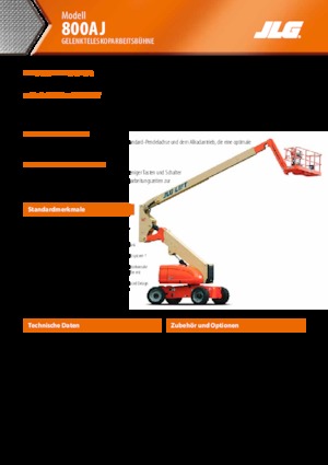 Gumikerekes töretőgémes munkaállványok JLG H800AJ