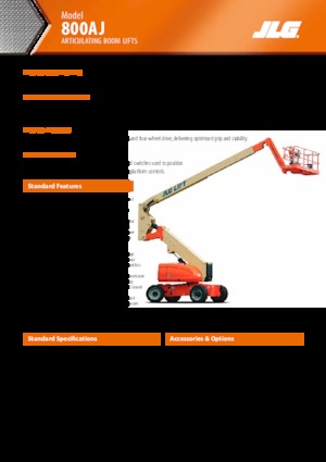 Gumikerekes töretőgémes munkaállványok JLG H800AJ
