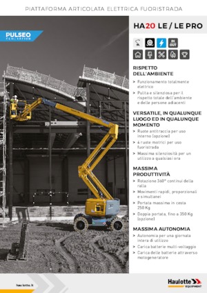 Gumikerekes töretőgémes munkaállványok Haulotte HA20 LE PRO