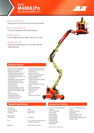 Gumikerekes töretőgémes munkaállványok JLG M400AJPN