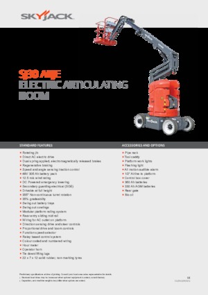 Gumikerekes töretőgémes munkaállványok Skyjack SJ 30 ARJE
