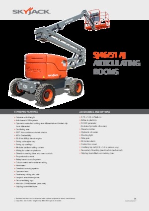 Gumikerekes töretőgémes munkaállványok Skyjack SJ 51 AJ