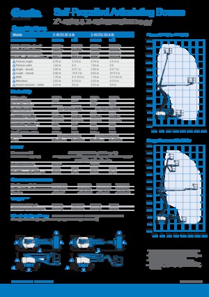 Gumikerekes töretőgémes munkaállványok Genie Z 45/25 J D