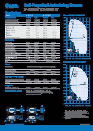 Gumikerekes töretőgémes munkaállványok Genie Z-45/25J RT