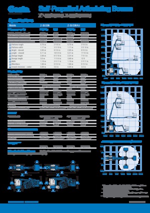 Gumikerekes töretőgémes munkaállványok Genie Z-30/20N RJ