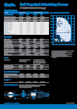 Gumikerekes töretőgémes munkaállványok Genie Z-34/22 DC