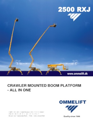 Lánctalpas töretőgémes munkaállványok OMMELIFT 2500 RXJ