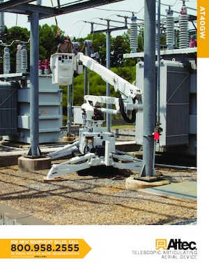 Tehergépkocsira szerelt csuklógémes munkaállványok Altec AT40GW