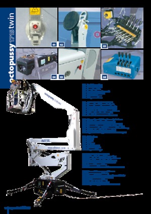 Lánctalpas töretőgémes munkaállványok Oil & Steel Octopussy 1715 Twin