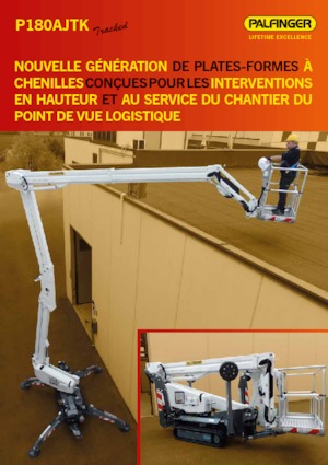 Tehergépkocsira szerelt teleszkópos munkaállványok Palfinger P 180 AJTK