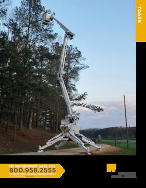 Lánctalpas töretőgémes munkaállványok Altec TDA58 