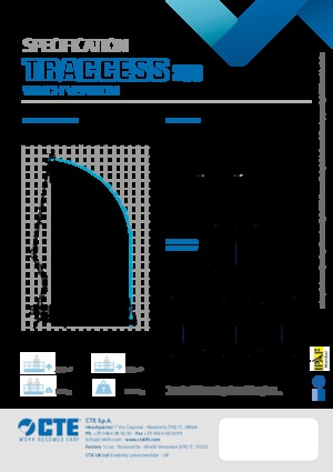 Lánctalpas töretőgémes munkaállványok CTE Traccess 230 Winch
