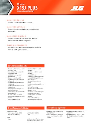 Lánctalpas töretőgémes munkaállványok JLG X15J Plus