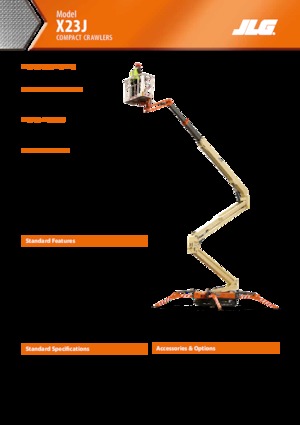 Lánctalpas töretőgémes munkaállványok JLG X23J
