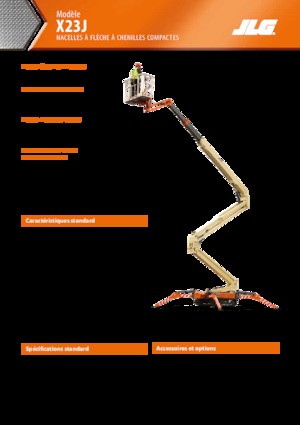 Lánctalpas töretőgémes munkaállványok JLG X23J