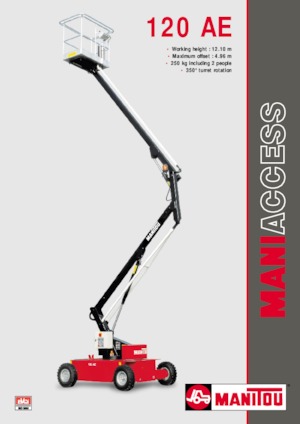 Gumikerekes töretőgémes munkaállványok Manitou 120 AE