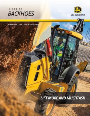 Árokásó-rakodók John Deere Construction 310L