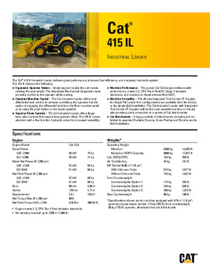 Árokásó-rakodók Caterpillar 415 IL