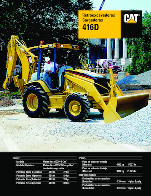 Árokásó-rakodók Caterpillar 416 D