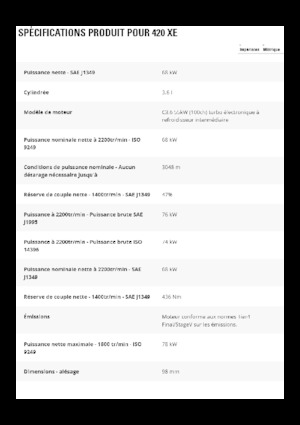 Árokásó-rakodók Caterpillar 420 XE